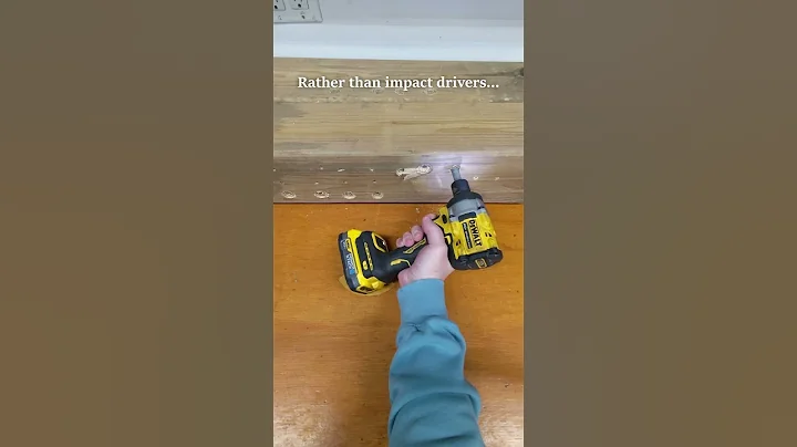 DeWalt DCF923 Impact Wrench Driving Huge Lag Without Drilling #shorts