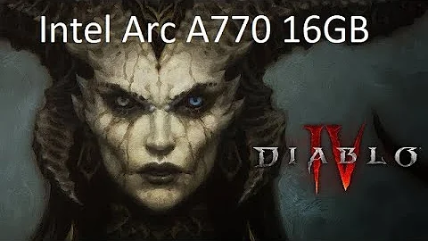 Desempenho incrível do Diablo 4 no Intel Arc 770!