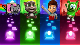Nyan Cat - Talking Tom - Paw Patrol - Gummy Bear | Tiles Hop EDM Rush! screenshot 4