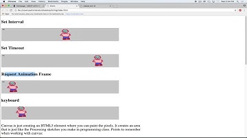 javascript timers, canvas, and animation