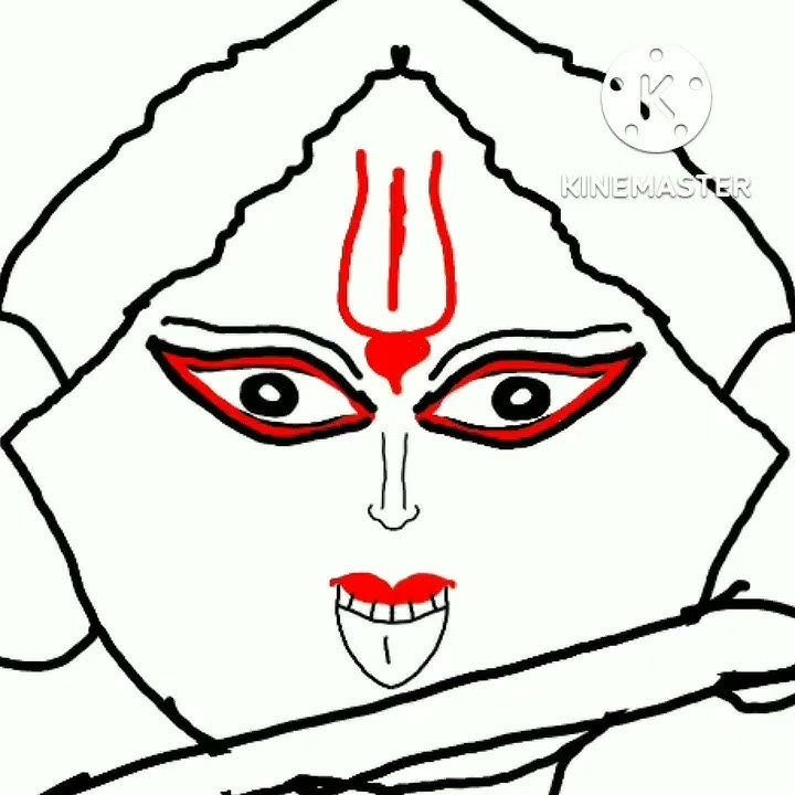 Sree krishno Kali in sketch || animation || @ratnabharati_206
