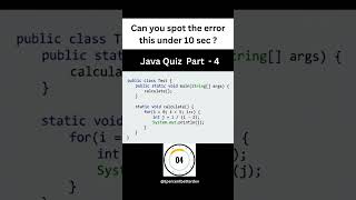 java Quiz Part 4 || java tutorial - java interview questions 2026 #java