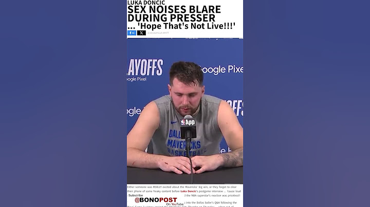 NBA Post Game With Luka Doncic Presser Was Interrupted By Sex Noises, 'I Hope That's Not Live!' #nba