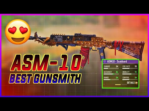 Best ASM 10 Gunsmith Attachments cod Mobile