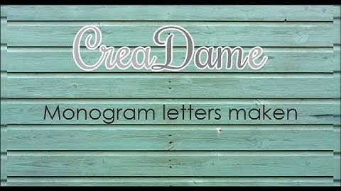 200+ abonnees special: Canvas Workspace Monogram letter maken