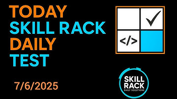 7/6/2025 Skill Rack Today Daily Test Solution #dailysolutions #skillrack #ai #todaydailytest