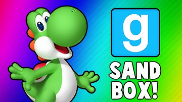 Gmod Sandbox Funny Moments - Banana Bus Dance, Boxing Arena, Yoshi Player Model (Garry