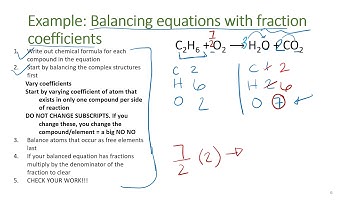 Chemical Equations and Balancing Equations