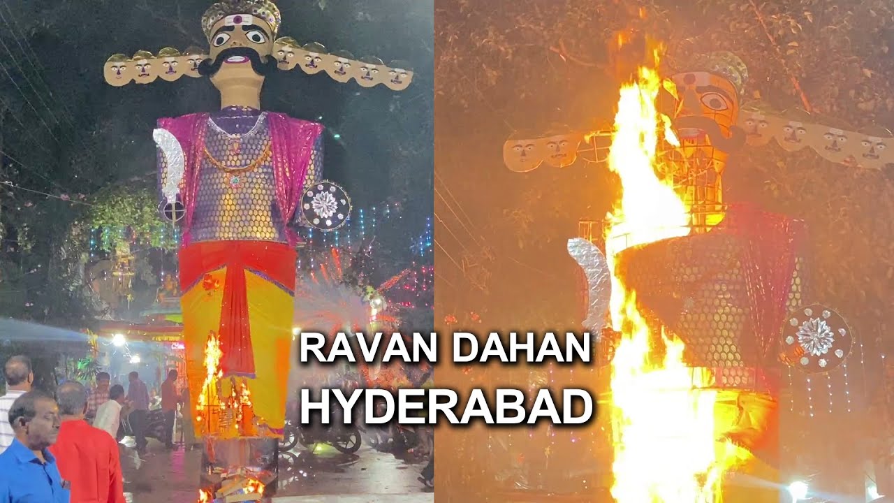 Dussehra Festival Celebrations in Hyderabad Ravan Dahan 2022 Ravan