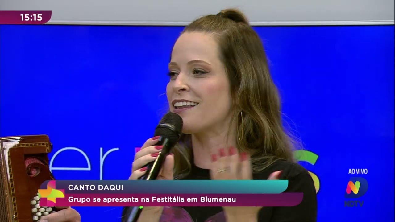 Canto Daqui: grupo se apresenta na Festitália em Blumenau