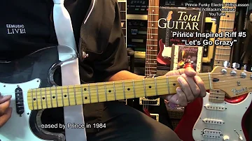 PRINCE Tribute Let's Go Crazy Guitar Riff Lesson 5  @EricBlackmonGuitar