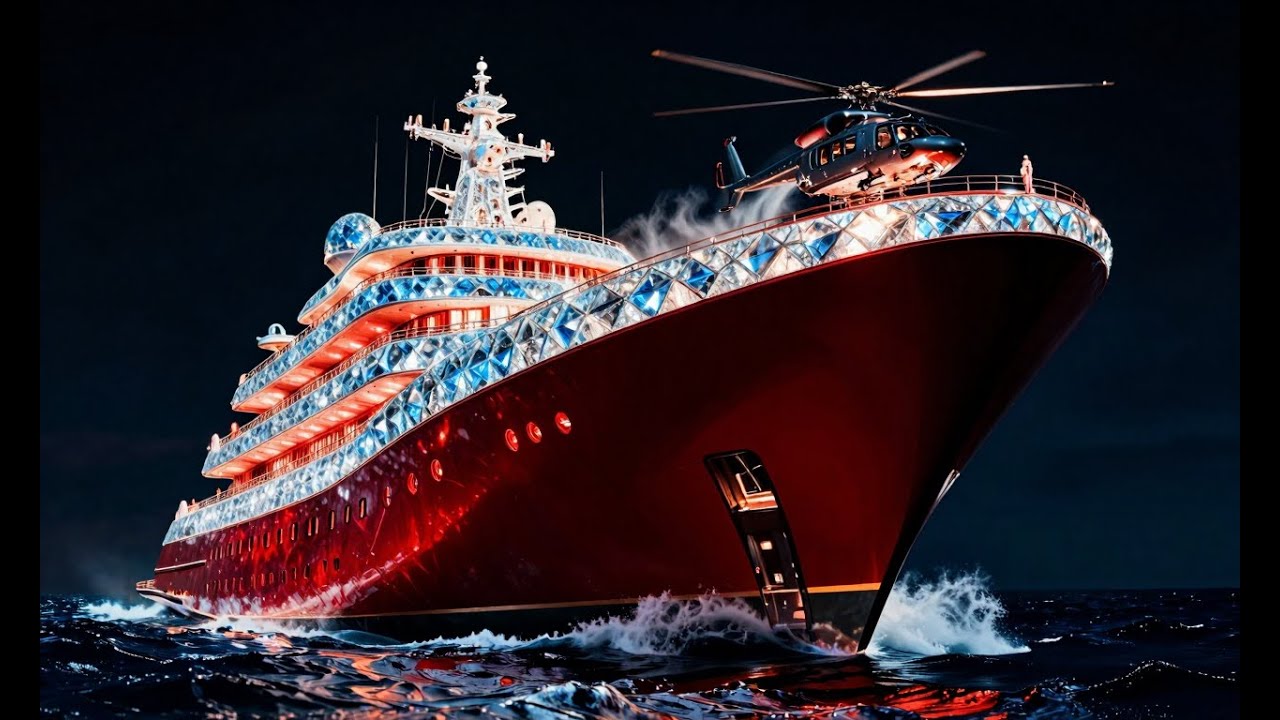 Inside a $4,900,000,000 Ruby Diamond Mega Yacht