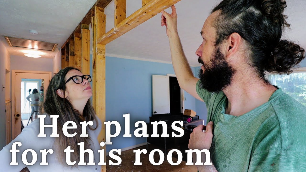 "The wall must go", she says | Homestead Farmhouse Renovation Pt 5