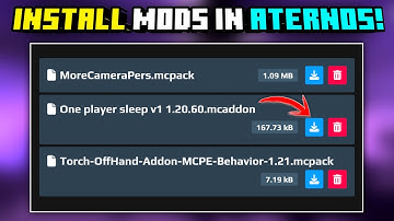 How to Install Mods in Aternos | How to Add Mods in Aternos MCPE