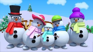 Снеговики Палец Семья Рождественские Колядки Семья Палец Песня Snowmen Finger Family