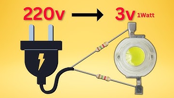 220v to 3v Converter | How to Connect 3v Led light to 220v Ac