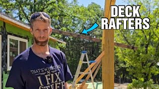 Making All The Covered Deck Rafter Boards For Our Cabin Homestead Build| Homestead Updates screenshot 4