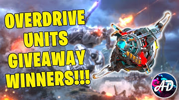 OVERDRIVE UNIT Giveaway WINNERS & My Account Gameplay - War Robots MK2 WR