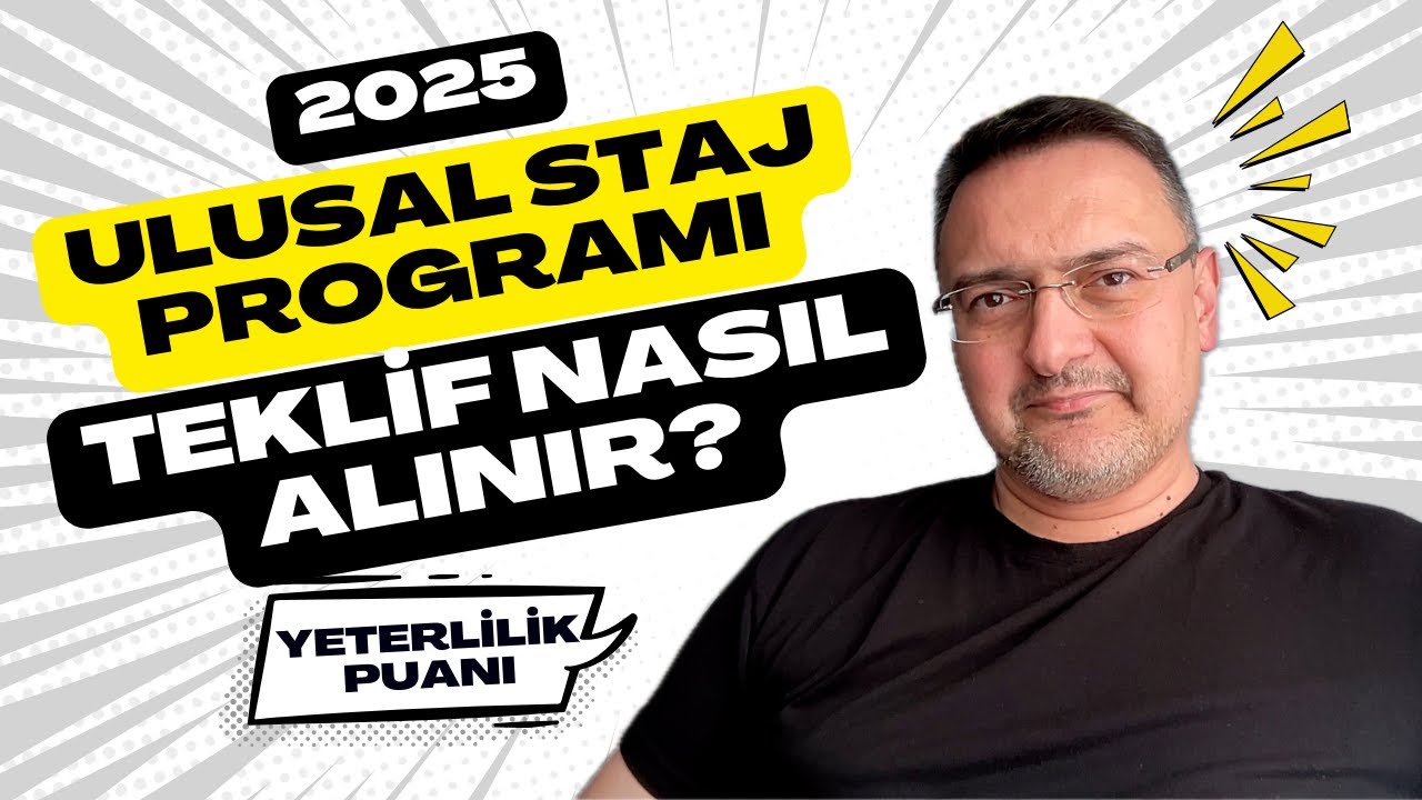 2025 Ulusal Staj Programında Teklif Nasıl Alınır? Yeterlilik puanını öğren! #parakazanma