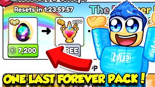 BUYING THE FOREVER PACK ONE LAST TIME TO GET THIS IN PET SIMULATOR 99!!