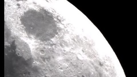 Moon through 10-inch telescope (254 mm) [AstronoMars]