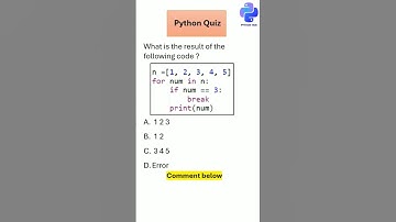 Python Quiz on For Loop - Part 82 #shorts