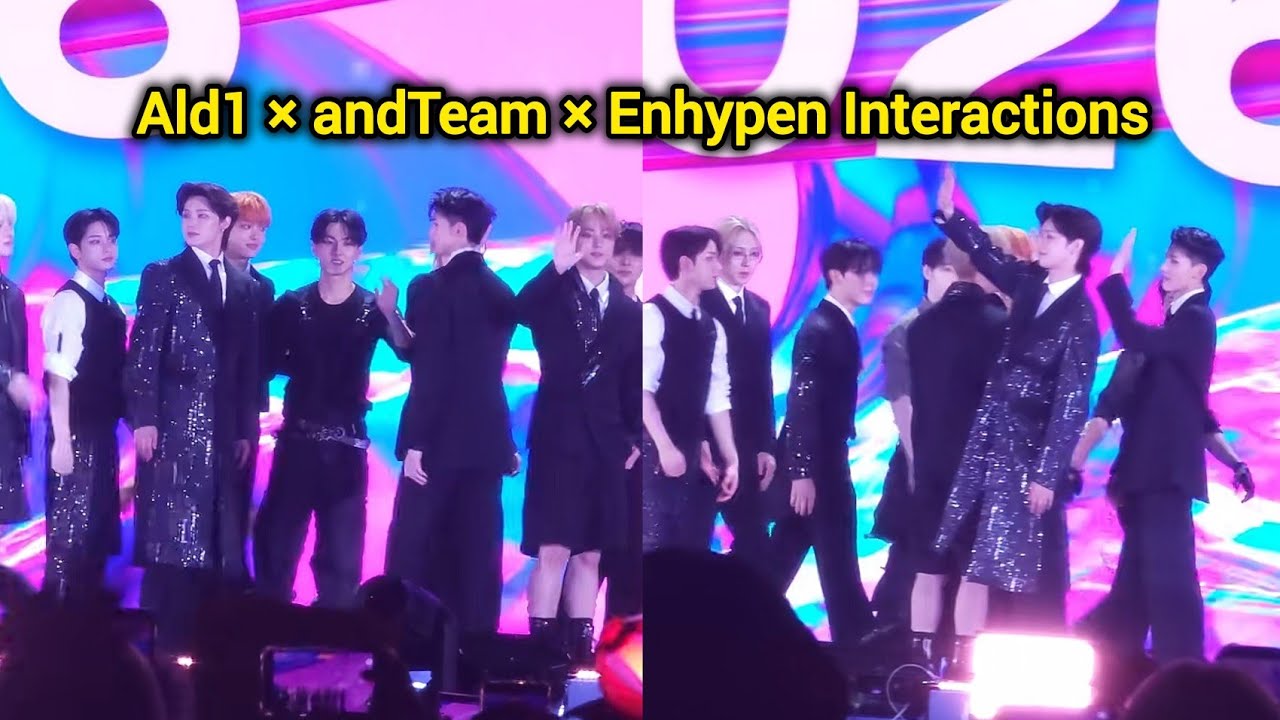 ASEA 2026 Ending Enhypen, Alphadriveone, andTeam full interaction
