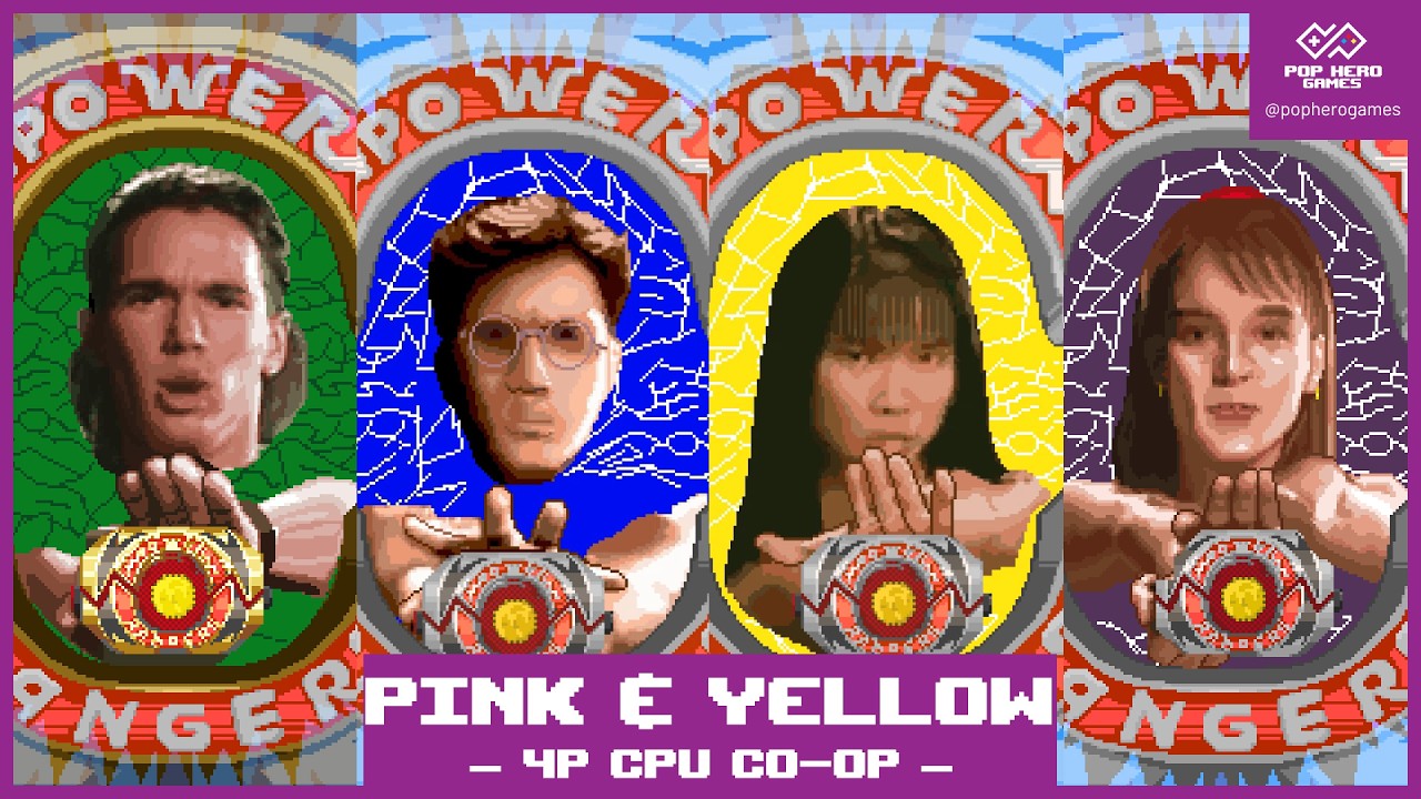 Girl Power in 4P co-op with CPU - Power Rangers It's Morphin' Time