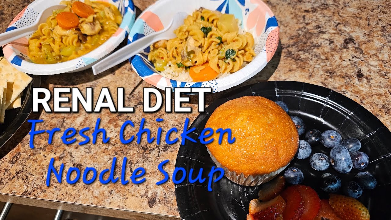Renal Diet Chicken Noodle Soup. Low Sodium Food YouTube