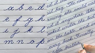 Cursive Writing a to z Small Letters | Improve Your Handwriting Fast