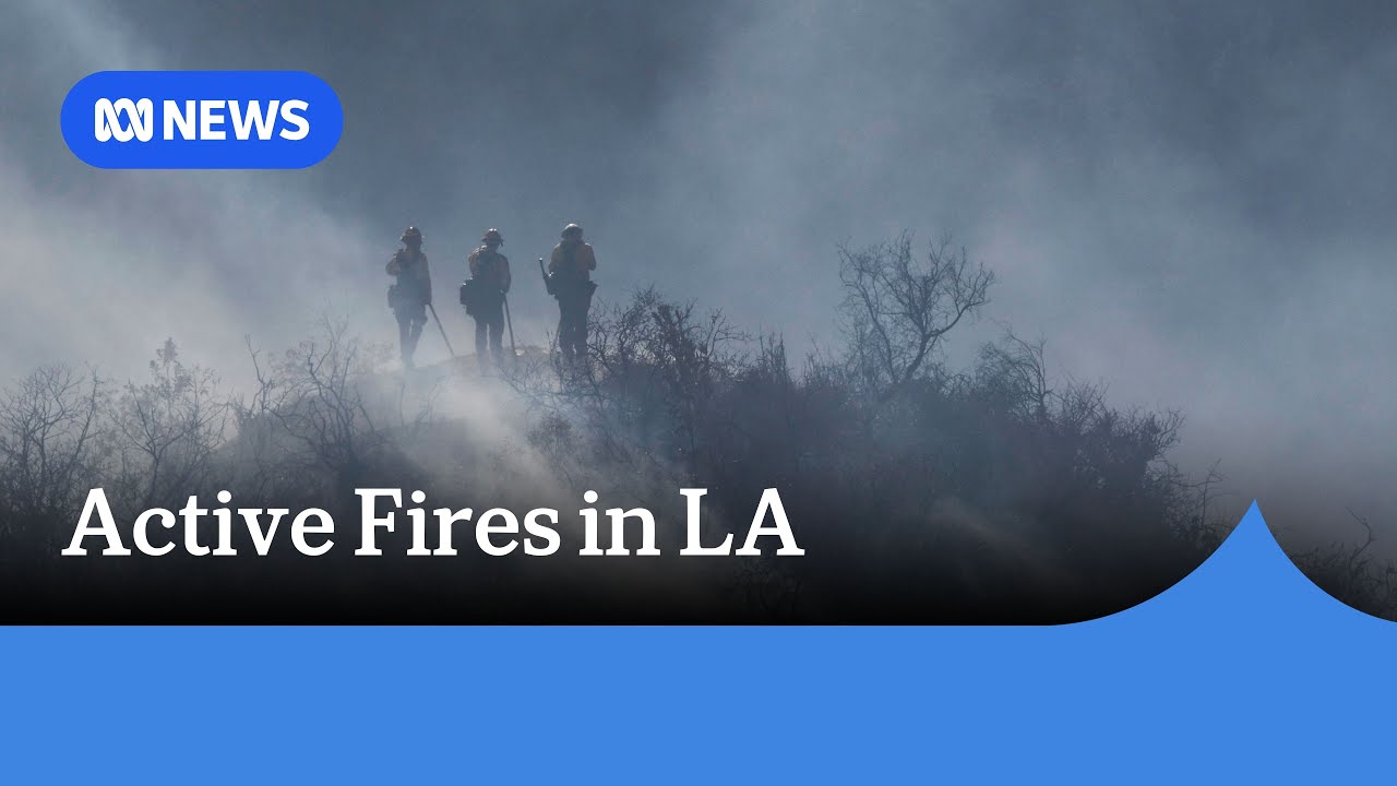 Three blazes remain active in Los Angeles as winds strengthen | ABC News