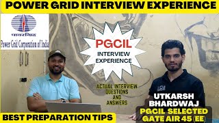 PGCIL (Power Grid) Interview Honest experience By Utkarsh GATE AIR-45(EE)| Preparation Strategy#gate