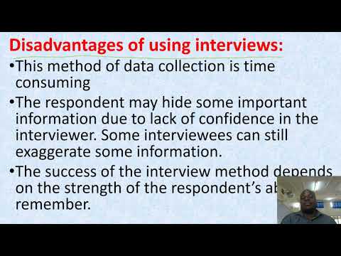 ADVANTAGES AND DISADVANTAGES OF INTERVIEW METHOD LESSON 9