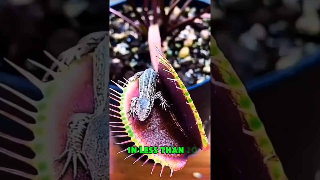 THE VENUS FLYTRAP FLOWER OR DEONAEA MUSCIPULA 