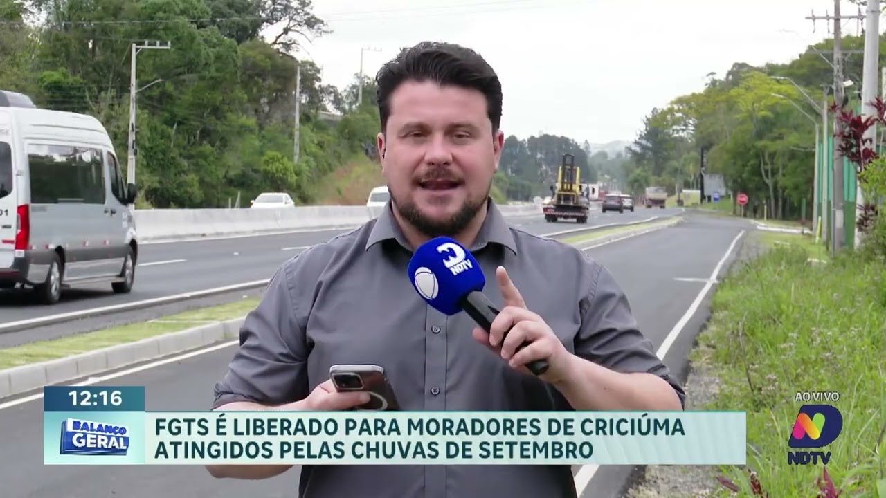 FGTS é liberado para moradores de Criciúma afetados por chuvas