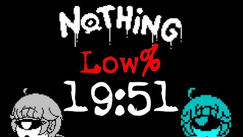 Nothing (ZX Spectrum) - Low% speedrun in 19:51 (WR)