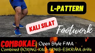 THE BASIC L-PATTERN FOOTWORK DRILL OF KALI I SILAT  #kali #arnis #eskrima XirDong #fma screenshot 5