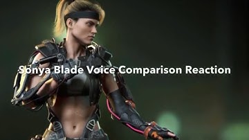 Sonya Blade Voice Comparison Reaction