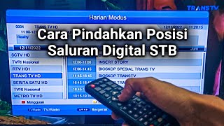 Cara Mengatur posisi saluran tv digital