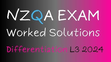 2024 Level 3 Differentiation Worked Solutions to AS91578 External