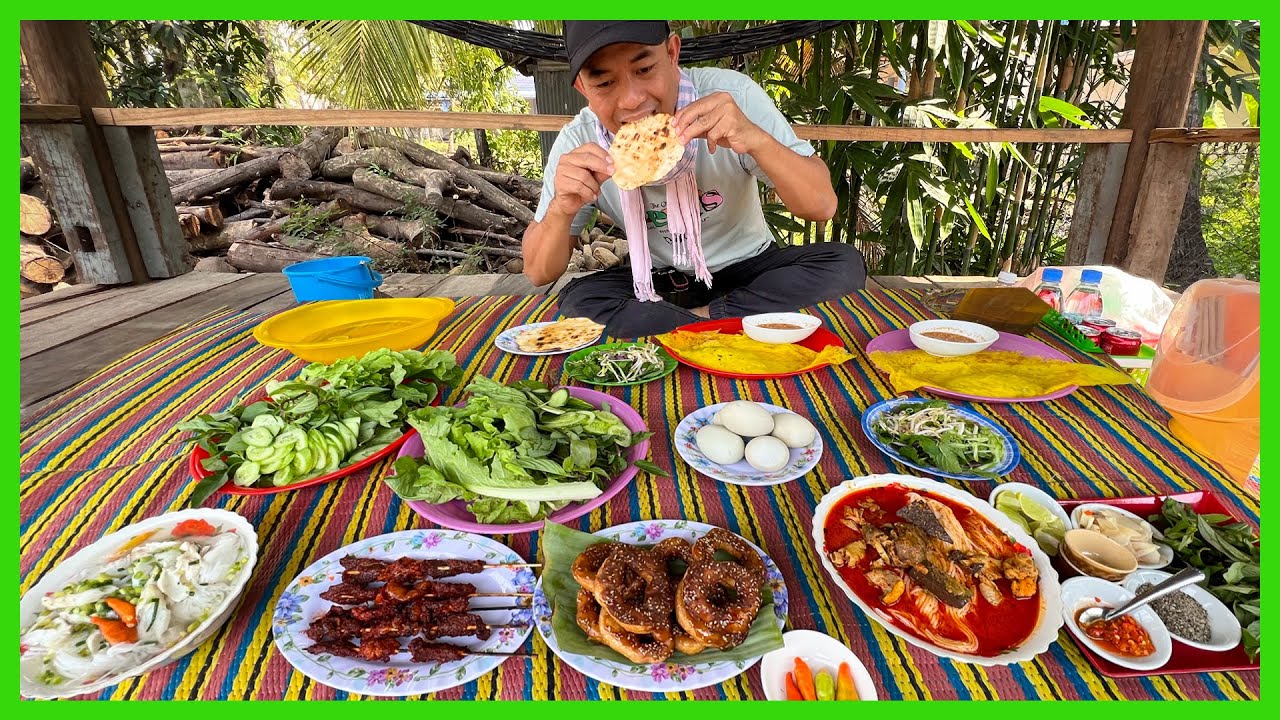 Best Restaurant In TRAPANGTHOM Village KP, All Local Traditional Food, KP's Rice Noodle.