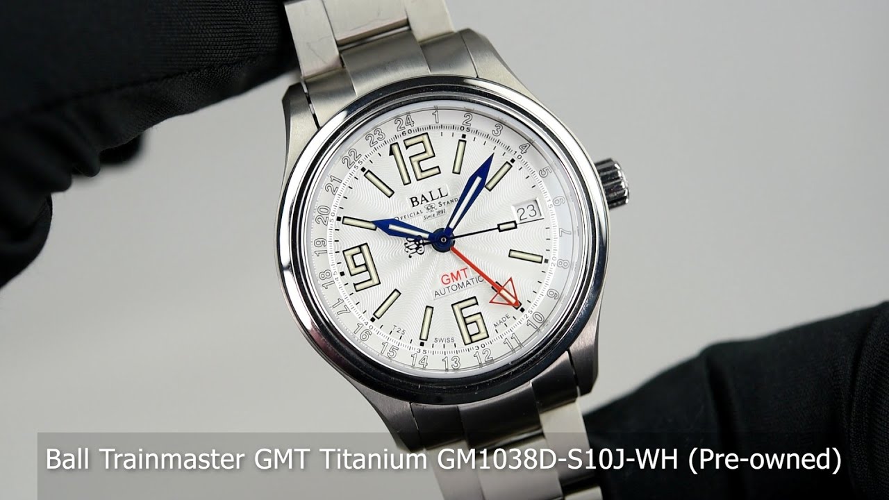 Ball Trainmaster GMT Titanium GM1038D-S10J-WH (Pre-owned 