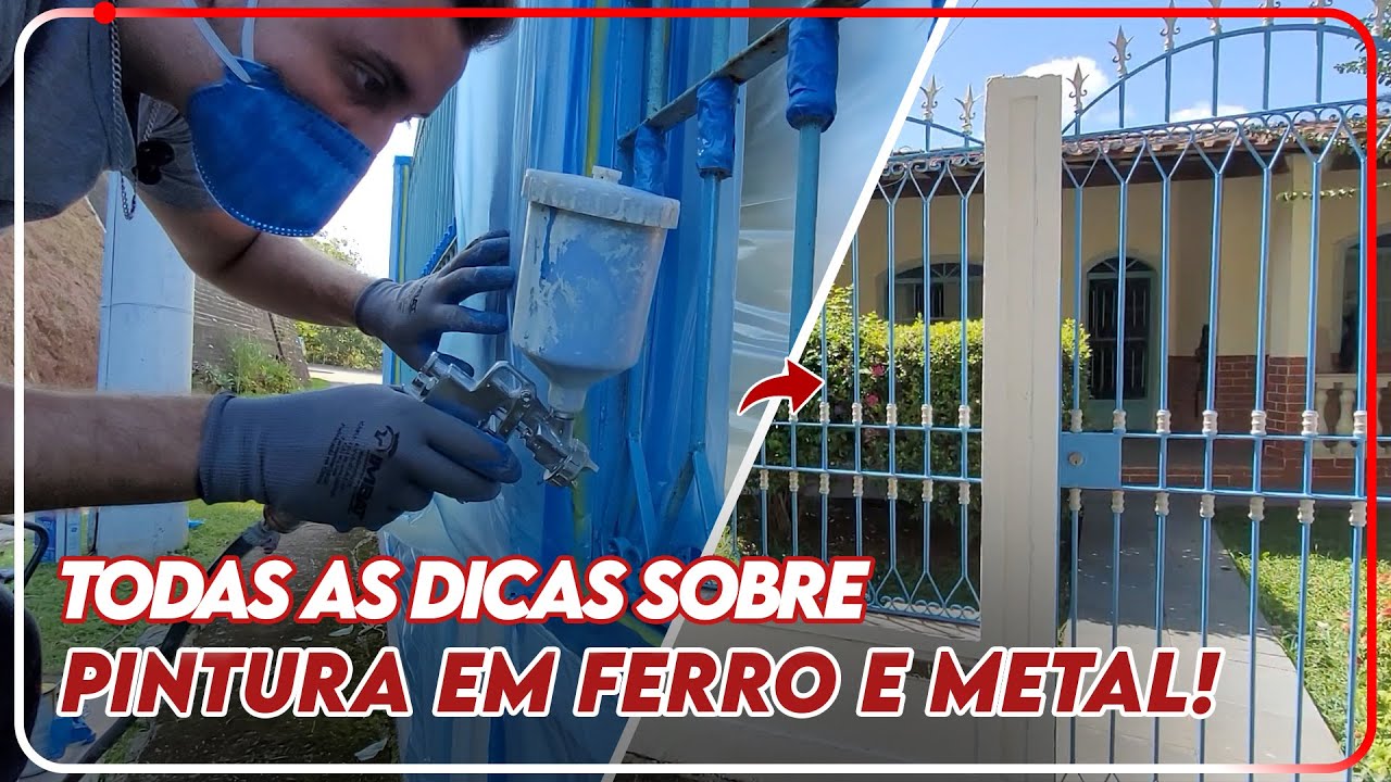 ✅COMO PINTAR PORTÃO DE FERRO, GRADE E METAL!