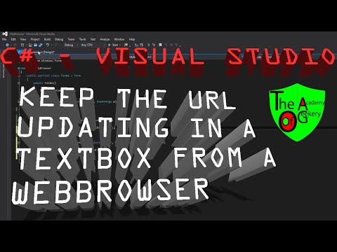 C# Tutorial - Keep URL Updating in textBox from webBrowser