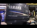 6m4d06 Used 2010 Yamaha F90TLR 90HP 4-Stroke Outboard Boat Motor 20&quot; Shaft LOW HOURS