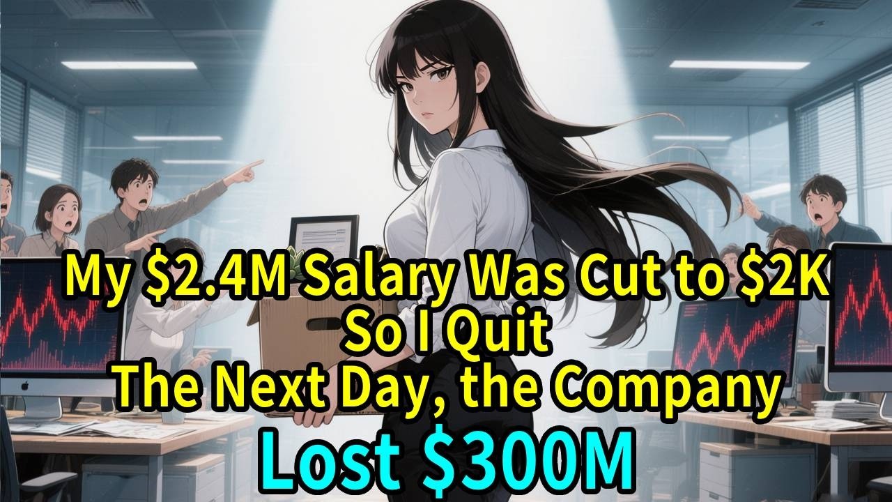 My $2.4M Salary Was Cut to $2K—So I Quit.The Next Day, the Company Lost $300M.