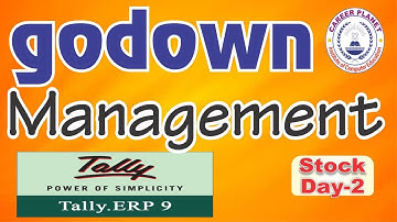 Tally ERP-9 Godown Creation/ Goods Transfer from one Godown to another Godown|Hindi|Stock Mgt. Tally