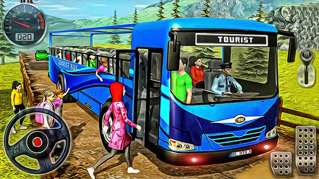 Offroad Coach Bus Driver Simulator 3D - Public Bus Driver - Android GamePlay