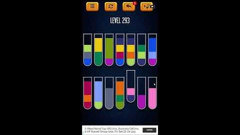 Water Sort Puzzle - Color Liquid Sorting Game Level 293 Solution