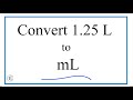 Liters to Milliliters Conversions